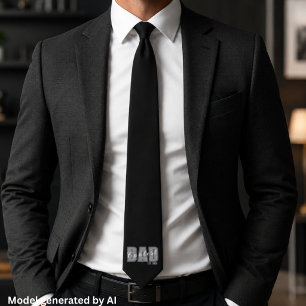 Corbata Papá Más Genial Est. Año Personalizado Escritura B