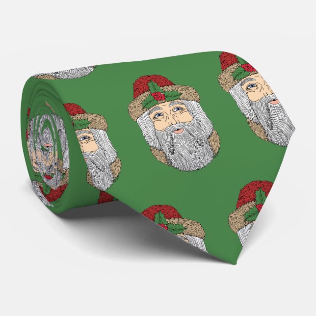 Corbata Papá Noel Navidad (Enrollado)