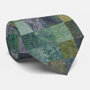 Corbata Papel de Batik Verde