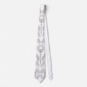 Corbata Papel de escritorio de Damascos de época - negro +