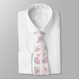 Corbata Papel de regalo con patrón de rosa de lujo