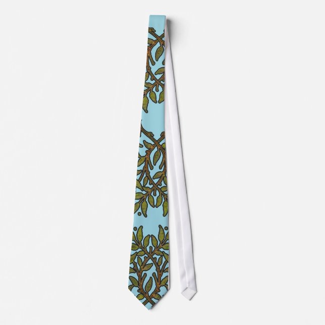 Corbata Papel pintado floral de William Morris Tree Frieze (Anverso)