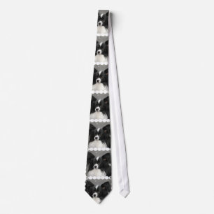 Corbata Papillon blanco y negro