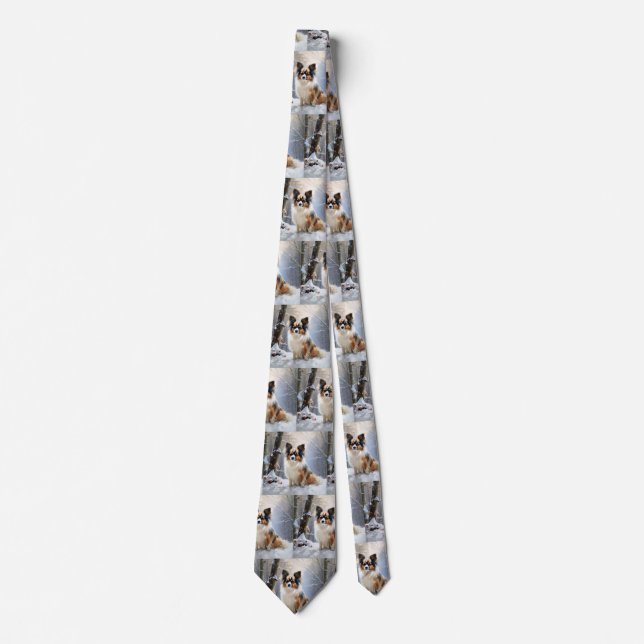 Corbata Papillon Let It Snow Navidades (Anverso)
