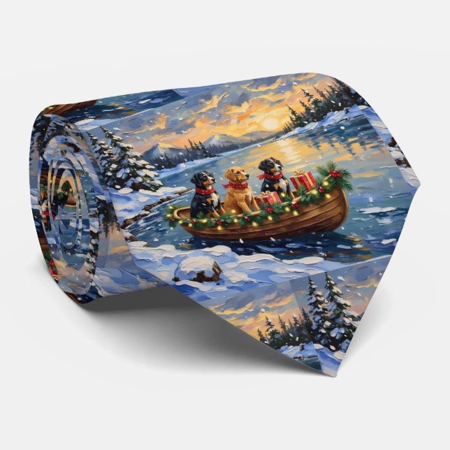 Corbata Papillon Navidad Barco Fiesta (Enrollado)