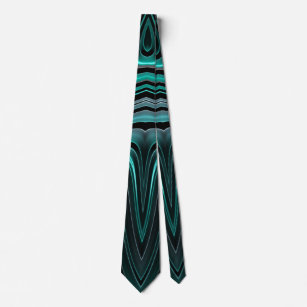 Corbata Paquete de diseño original en 3D verde y negro