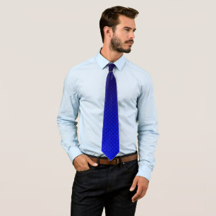 Corbata Paquetes de polka gris de la marina degradada impr