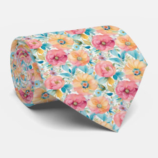 Corbata Par de cuello de patrón floral