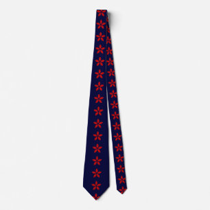 Corbata Par de cuello de patrón floral