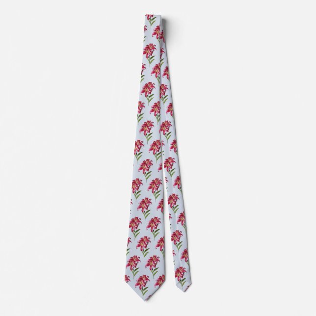 Corbata Par de Lirios Stargazer (Anverso)