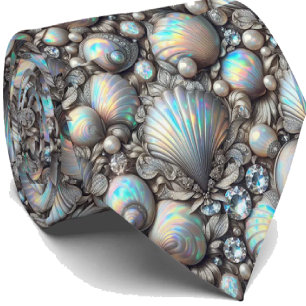 Corbata para Amantes de la Playa   Patrón de Conch