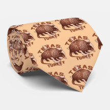Corbata para hombre Armadillo Texas Turkey