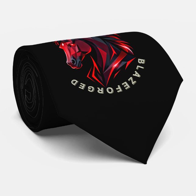 Corbata para hombre BlazeForge Horse (Enrollado)