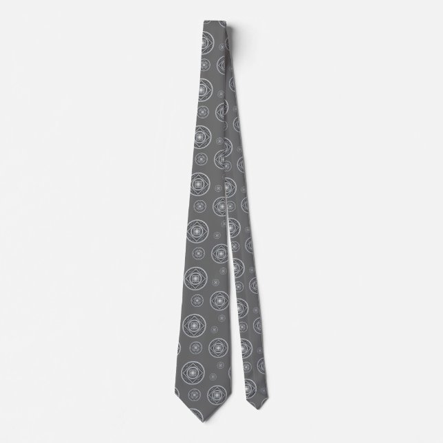 Corbata para hombre Mandala de Cáncer (Anverso)