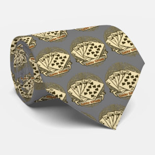 Corbata para jugador de póquer afortunado