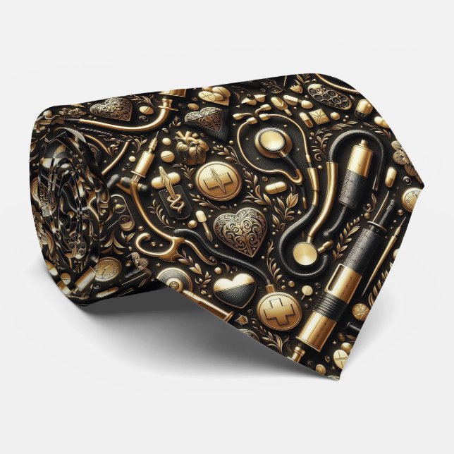 Corbata para médico | Corbata para profesional de  (Enrollado)