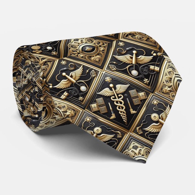 Corbata para médico | Corbata para profesional de  (Enrollado)