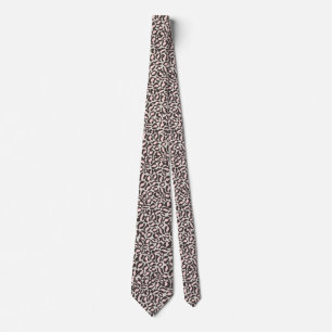 Corbata para padrinos de estampado animal Leopardo