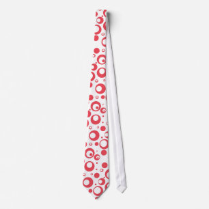 Corbata para padrinos, puntos de color rosa bayas