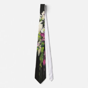 Corbata Para siempre lazo de la impresión floral