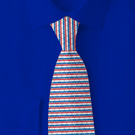 Corbata Paraguay Flag Brick Pattern