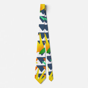 Corbata Paraíso floral geométrico africano