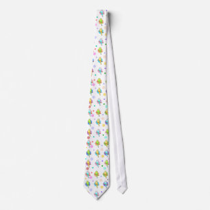 Corbata Parakeets y modelo de lunares