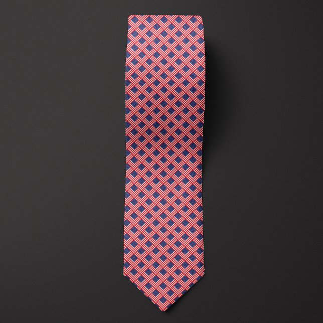 Corbata Parche Cuadrado de la Bandera de EE. UU. (Subido por el creador)