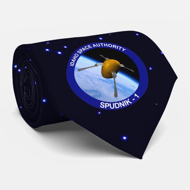 Corbata Parche de misión del satélite Idaho Spudnik (Enrollado)