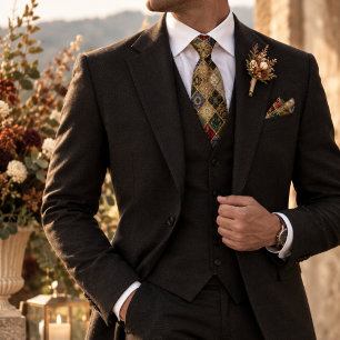 Corbata Parche Medieval de Tapiz