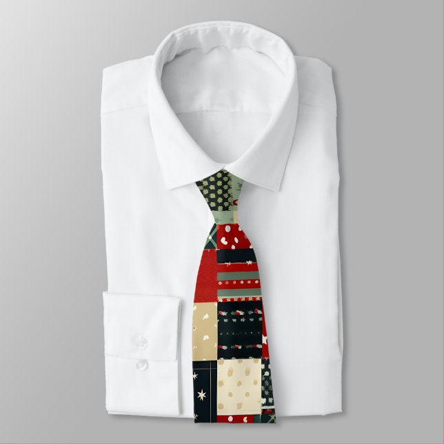Corbata Parchwork de navidades (Atado)