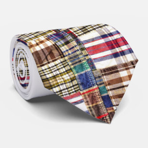 Corbata Parchwork Plaid/Tartán