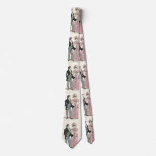 Corbata Pareja Boda Antigua 1823 Hombre Mujer Moda