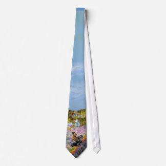 Corbata Pareja de Dachshund - Jardín (Monet)