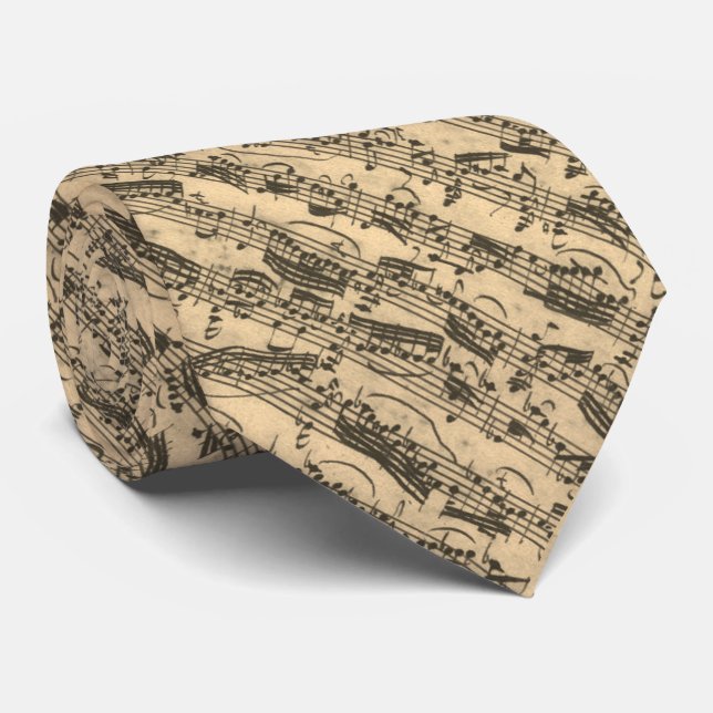 Corbata Partituras de JS Bach (Enrollado)