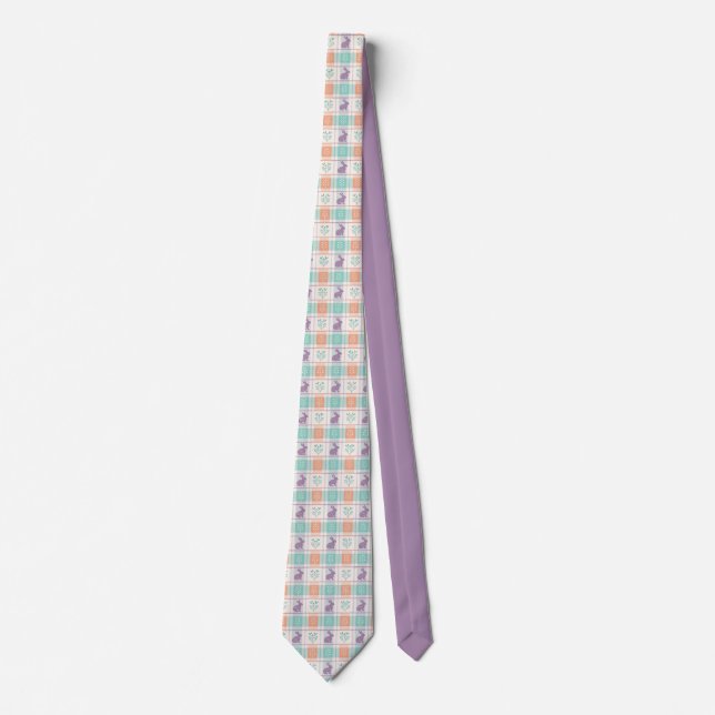 Corbata Pascua de cuadros escoceses   (Anverso)