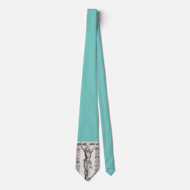 Corbata Pasión de Jesucristo crucifixión de Cristo (Anverso)