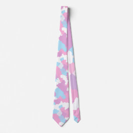 Corbata Pastel Camouflage Resumen Patrón de arte