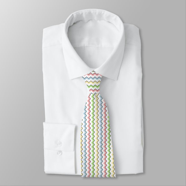 Corbata Pastel Chevron-Drop Shadow por Shirley Taylor (Atado)