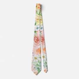 Corbata Pastel de jardín romántico
