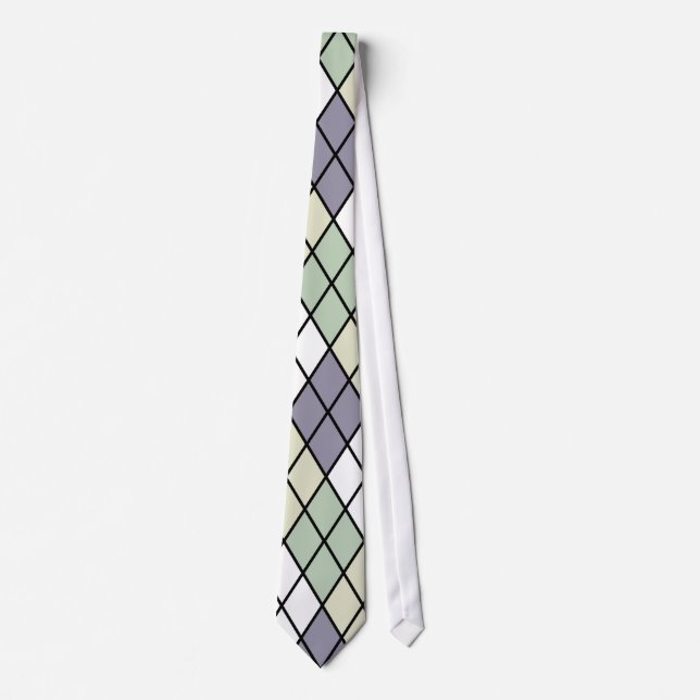 Corbata Pastel Diamonds Argyle (Anverso)