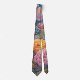 Corbata Pastel Floral Garden