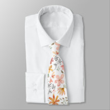 Pastel Floral Tie