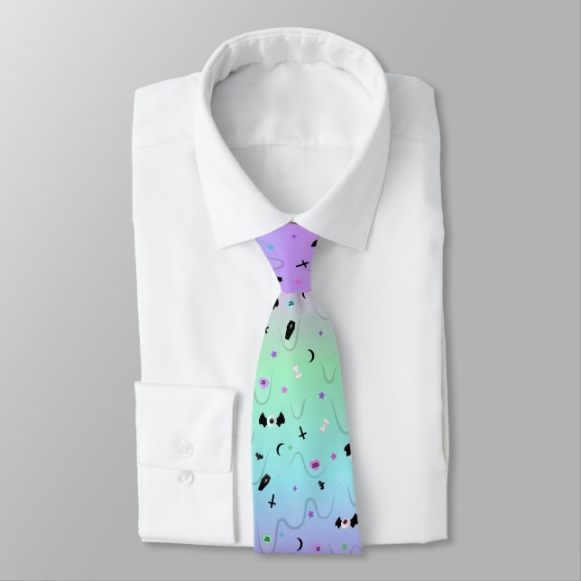 Corbata Pastel Goth (Atado)