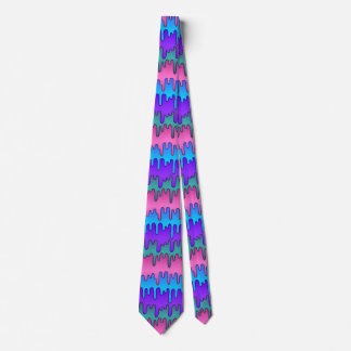 Corbata Pastel Goth Emo Scene Drippy Pattern