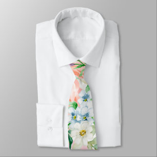 Corbata Pastel jardín romántico