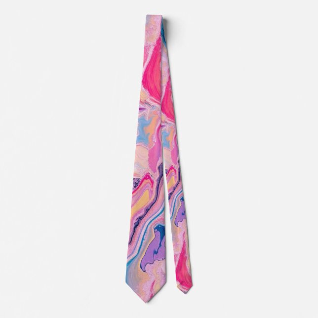 Corbata Pastel Marble Dream (Anverso)