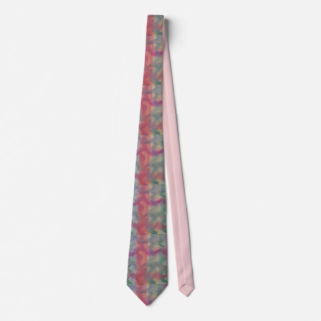 Corbata Pastel Resumen Arte (Anverso)