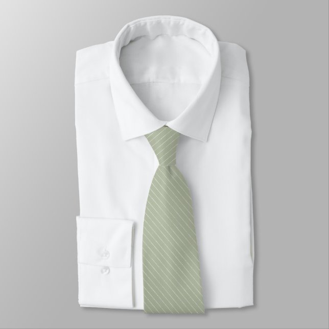 Corbata pastel verde. (Atado)