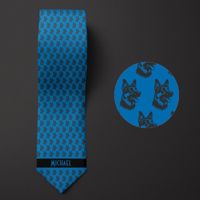 Corbata Pastor alemán azul francés (Subido por el creador)